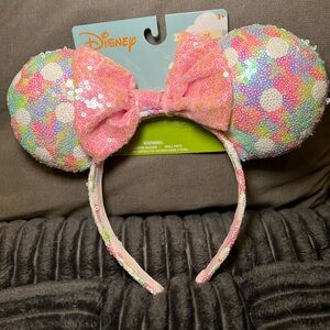 Disney Sequin Minnie Ears Headband Spring Easter Colorful Mickey Mouse Ears